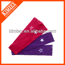 Star Embroidery Red Polar Fleece Schal